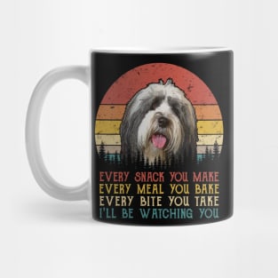 Vintage Every Snack You Make Every Meal You Bake Tibetan Terrier Mug